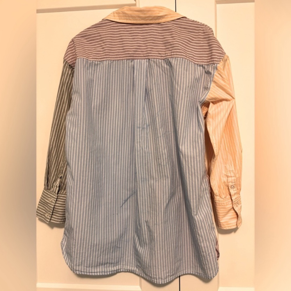 Multicolor Striped Women’s shirt, size L. - Picture 2 of 6